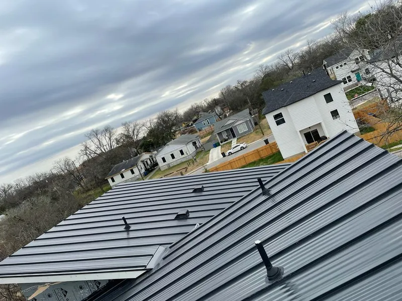 Standing seam metal roof panels with vents for Skylight Repair in Villa Rica